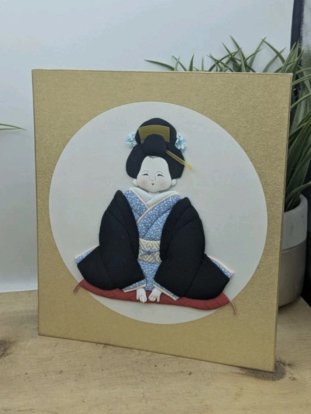 Japanesse Kurumie Stitched Oshie 3D press figure 9.5" x 8.75"